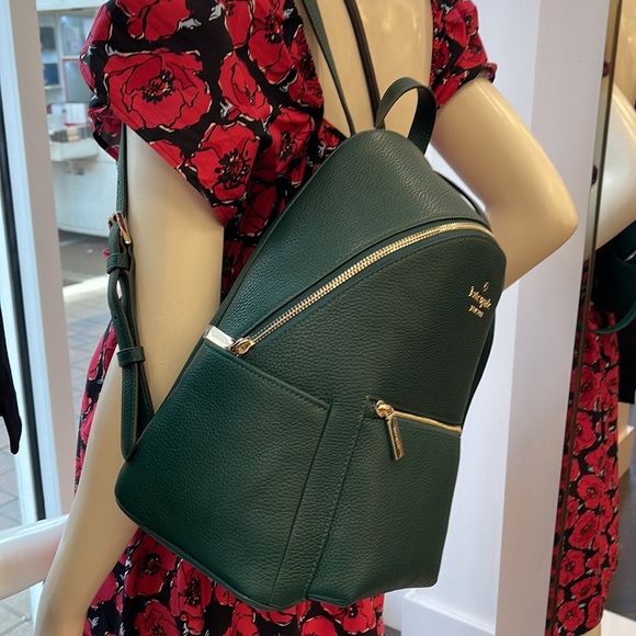Kate Spade Leila Dome Backpack 
COLOR:
Deep Jade
NWT - Picture 2 of 16